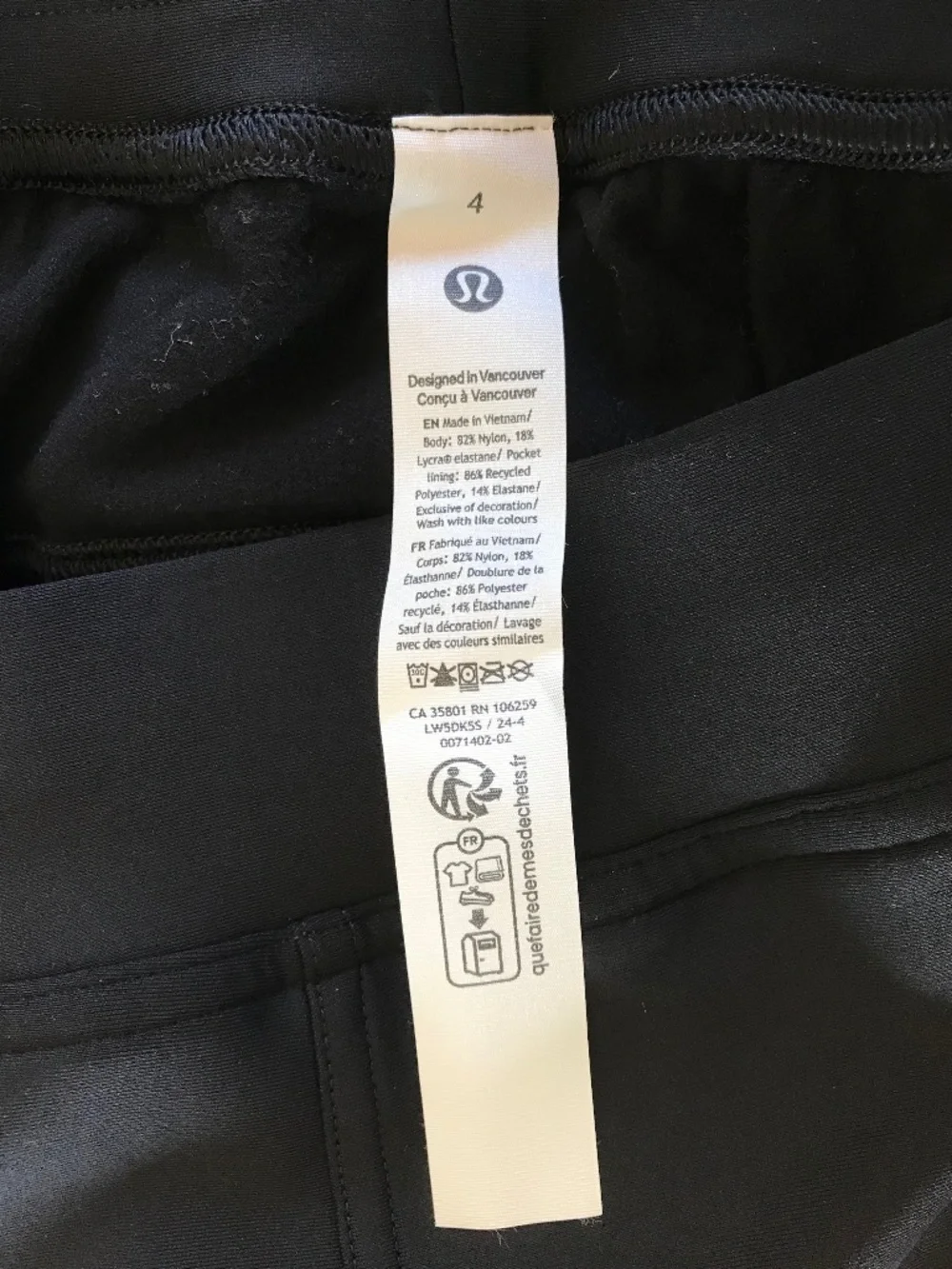 LULULEMON BLACK ADAPTED STATE HIGH-RISE FLEECE JOGGER NWOT